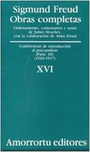 Sigmund Freud Obras Completas, Ed. Amorrortu - Vol XVI